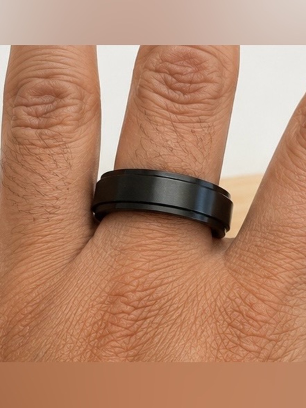 Stainless steel spinner ring size 12